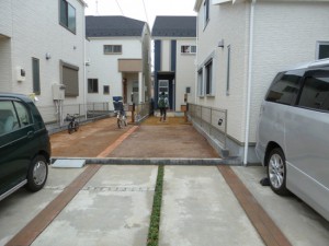 造園工事駐車場掘削