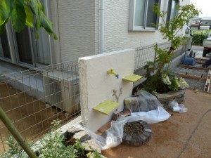 塗り壁・立水栓