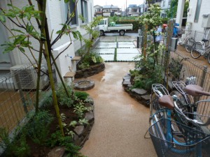 東京都江戸川区新築造園工事