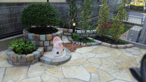 リズムがある植栽