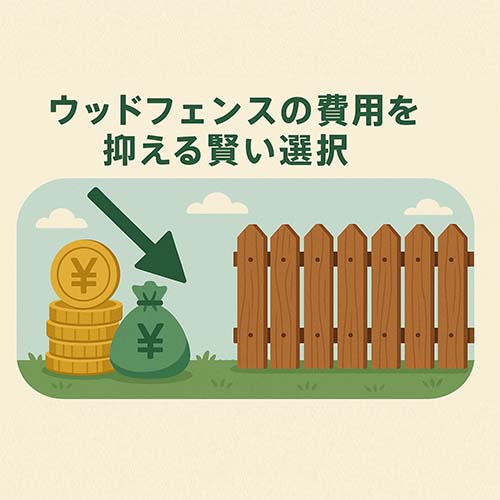 ウッドフェンスの費用を抑える賢い選択