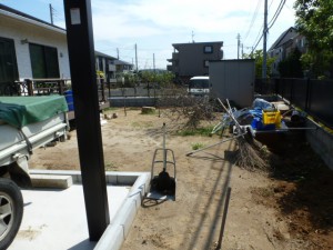 造園工事、施工前
